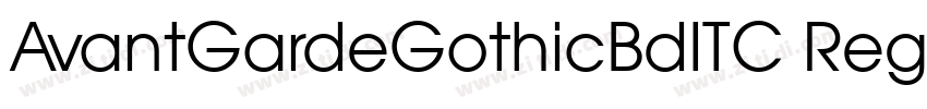 AvantGardeGothicBdITC Reg字体转换